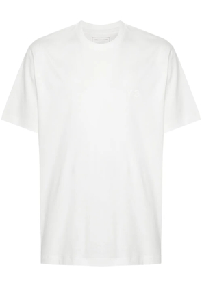 Y-3 logo-print T-shirt - White