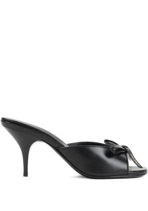 Miu Miu leather heeled sandals - Black