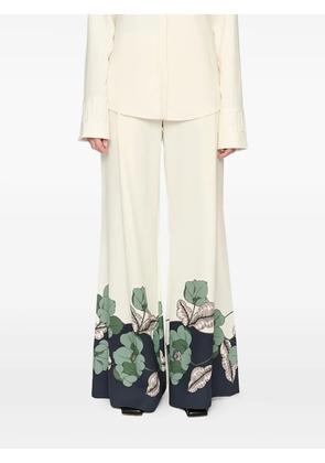 CLEA Este floral trousers - Neutrals