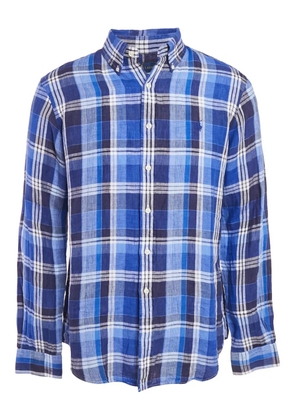 Polo Ralph Lauren Vintage 2024 checkered linen shirt - Blue