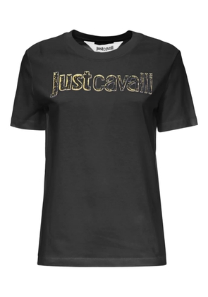 Just Cavalli embellished logo T-shirt - Black