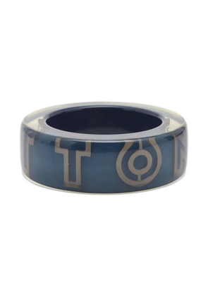 Louis Vuitton Pre-Owned 2000s resin logo bangle - Blue
