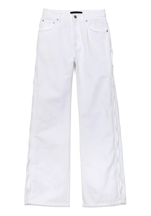 Purple Brand cut-out wide-leg jeans - White