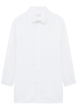 Yohji Yamamoto layered-collar cotton shirt - White