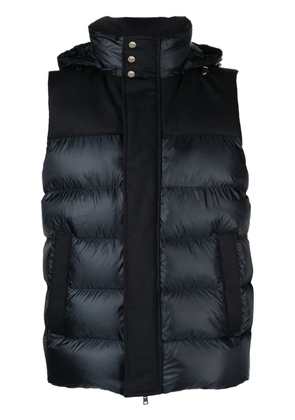 Herno quilted hooded gilet - Blue