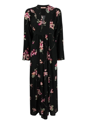 TWINSET floral-print V-neck dress - Black