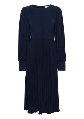 NISSA pleated midi dress - Blue