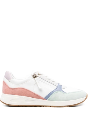Geox Bulmya zip-detail panelled sneakers - White