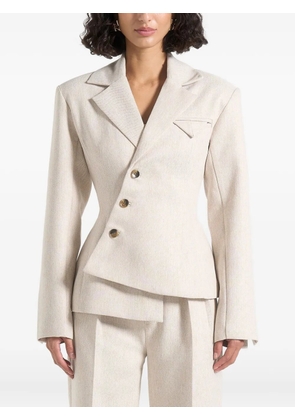 Manière De Voir Thalia asymmetric double-breasted tailored blazer - Neutrals
