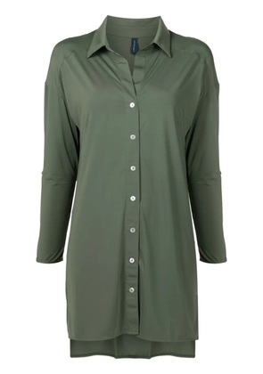 Lygia & Nanny Meline longline buttoned shirt - Green
