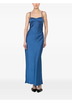 Anna October Georgina open-back slit maxi dress - Blue