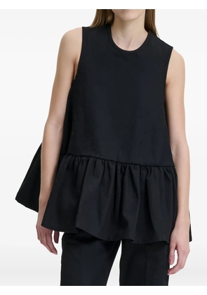 Cecilie Bahnsen Barbara embroidered top - Black