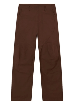 Post Archive Faction straight-leg trousers - Brown