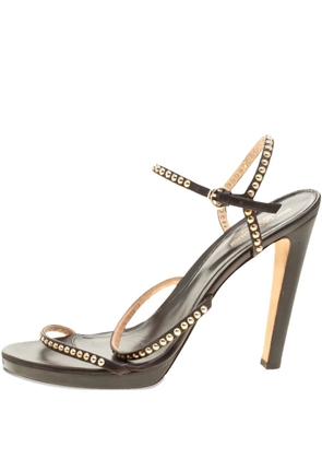 Sergio Rossi 125mm stud-embellished multi-straps sandals - Brown