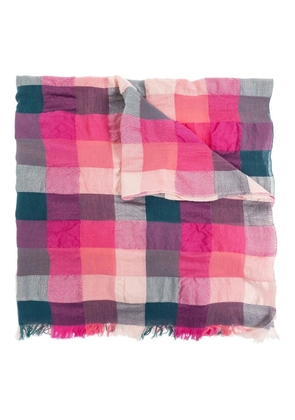Pleats Please Issey Miyake check scarf - Pink