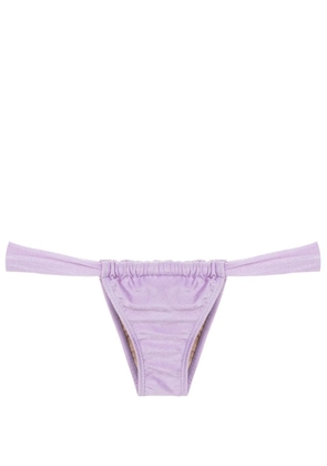 Amir Slama gathered low-waisted bikini bottoms - Purple