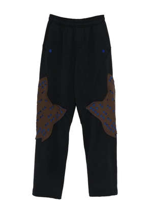 Kiko Kostadinov x Fox Lab perforated fleece jogger - Black