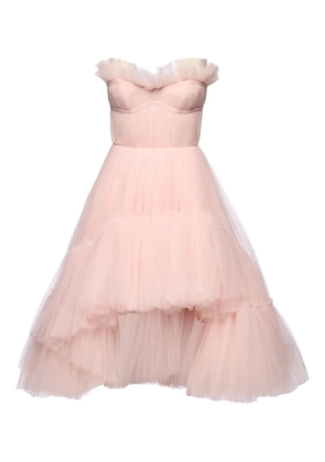 Ana Radu strapless ruffled dress - Pink