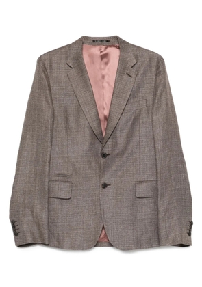 Paul Smith textured single-breasted blazer - Brown
