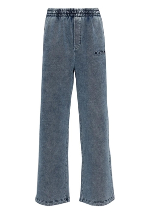 A BATHING APE® logo-patch straight trousers - Blue