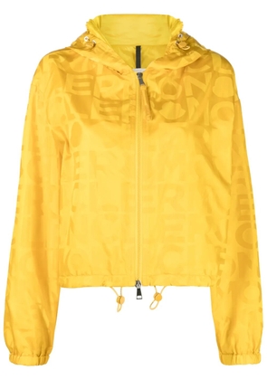 Moncler Vernant logo-print windbreaker - Yellow