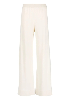 Fabiana Filippi wide-leg cashmere knitted trousers - White