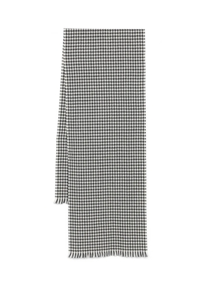 TOM FORD houndstooth-pattern scarf - Black