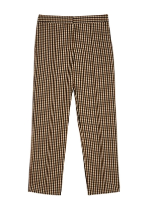 Jil Sander checked trousers - Brown