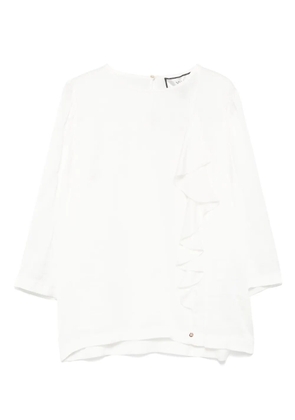 NISSA draped-detailed blouse - White