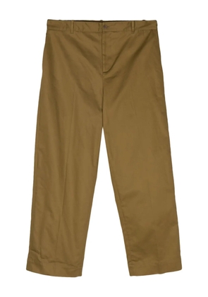 Maison Kitsuné mid-rise straight-leg chinos - Green