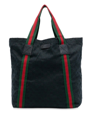 Gucci Pre-Owned 2016-2025 GG Canvas Web tote bag - Black