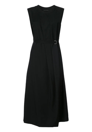 Y's flared knitted dress - Black