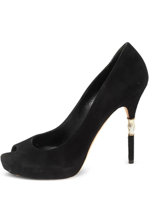 Gucci Pre-Owned 125mm suede pumps - Black