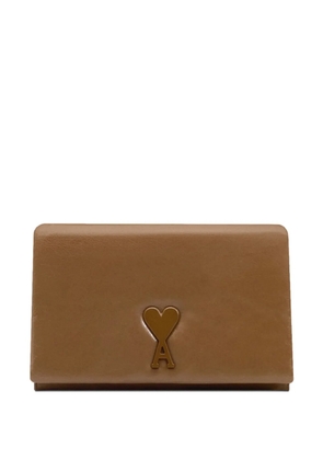 AMI Paris Voulez Vous leather wallet - Brown