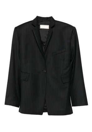 LITKOVSKA twist-detail pinstriped blazer - Black