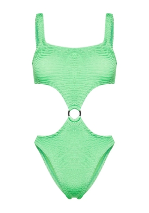 PARAMIDONNA Olivia smock-design swimsuit - Green