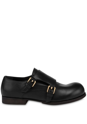 Moschino classic monk shoes - Black