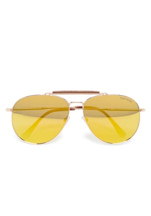Tom Ford Vintage pilot-frame sunglasses - Gold