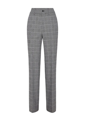 Philipp Plein prince of wales-pattern trousers - Grey