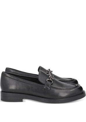 Tosca Blu chain-trim loafers - Black