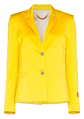 Heron Preston Mikado single-breasted blazer - Yellow