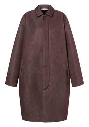 Philosophy Di Lorenzo Serafini mélange-effect long coat - Brown