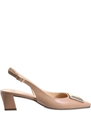Hogl Selma block-heel slingback pumps - Neutrals
