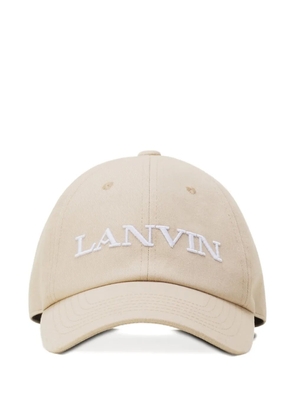 Lanvin logo-embroidered baseball cap - Neutrals
