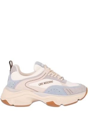 Love Moschino heart detail sneakers - Neutrals