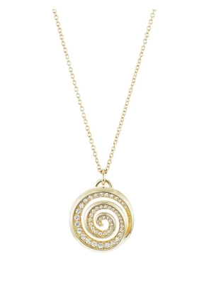 EMILY P. WHEELER 18K yellow gold Spiral diamond necklace