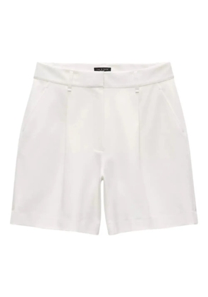 rag & bone pleated high-waisted shorts - White