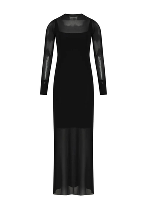 Gloria Coelho tulle midi dress - Black