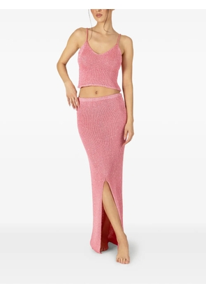 PARAMIDONNA Bruna slit maxi skirt - Pink