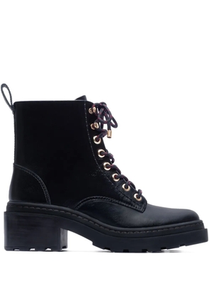 Bernardo 50mm North lace-up lug boots - Black